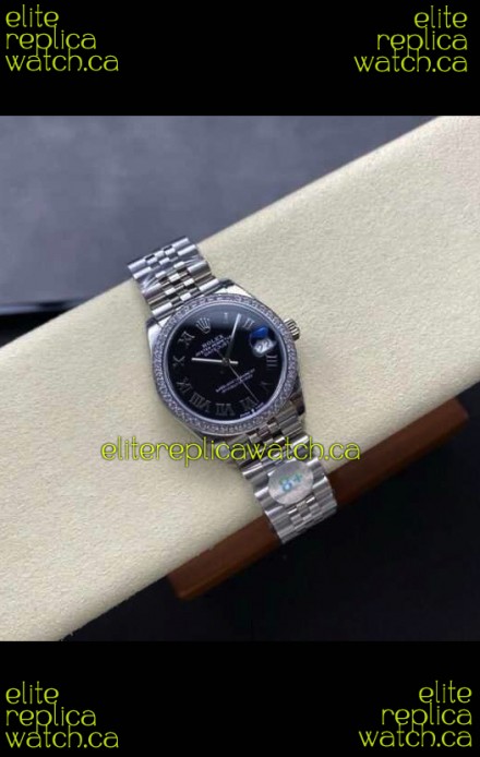 Rolex Super Clone Datejust 31MM Black Dial Steel Case Super Clone Watch 