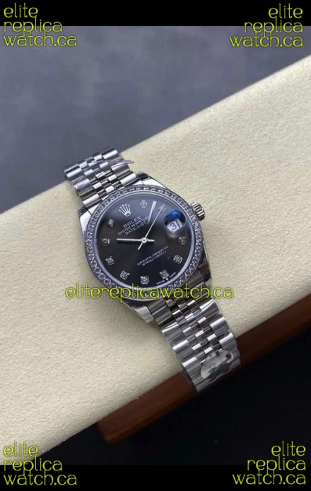 Rolex Super Clone Datejust 31MM Grey Dial Steel Case Super Clone Watch 