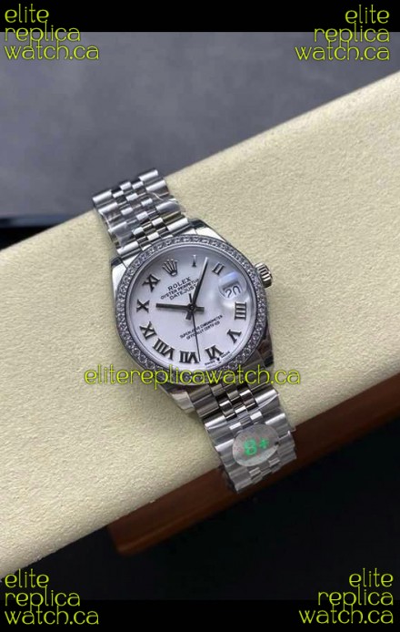 Rolex Super Clone Datejust 31MM White Dial Steel Case Super Clone Watch 