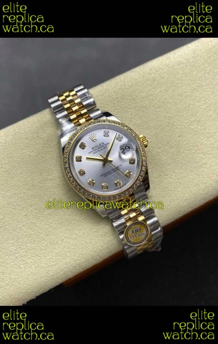Rolex Super Clone Datejust 31MM Steel Dial Yellow Gold Super Clone Watch 