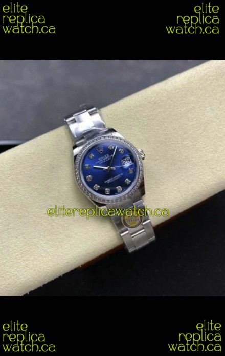 Rolex Super Clone Datejust 31MM Blue Dial Steel Case Super Clone Watch 