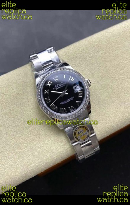 Rolex Super Clone Datejust 31MM Black Roman Dial Super Clone Watch