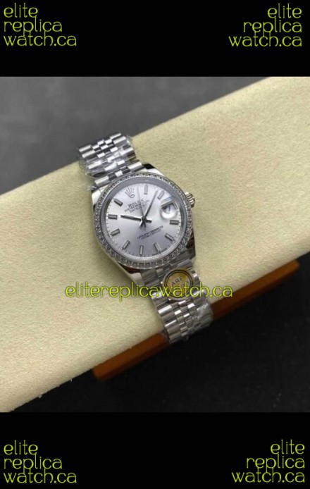 Rolex Super Clone Datejust 31MM Steel Dial Jubilee Super Clone Watch 