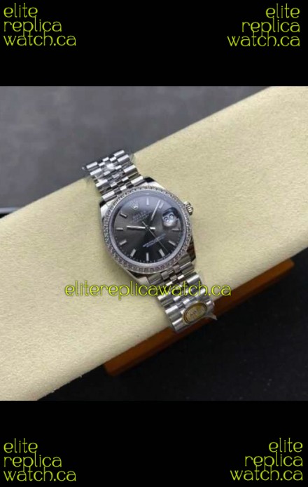 Rolex Super Clone Datejust 31MM Grey Dial Jubilee Super Clone Watch