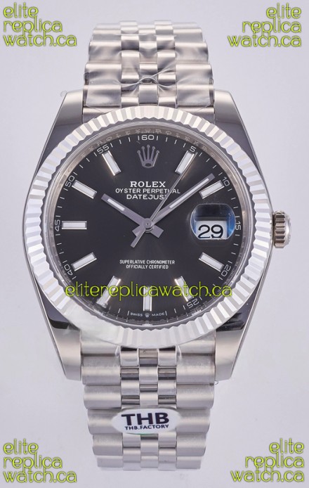 Datejust Super Clone 126334 Grey Dial 41MM FREE SPRUNG MVMNT 3235 Watch 