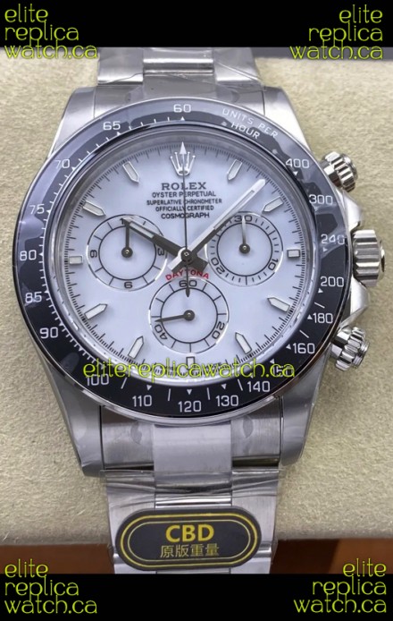 Rolex Daytona 126502 White Enamel Dial FREE SPRUNG MVMT Super Clone Watch 