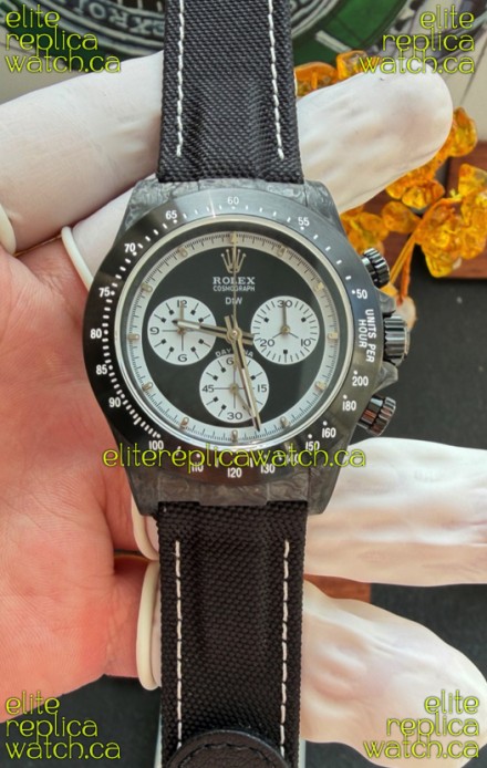 Rolex Daytona DiW Black Carbon Fiber Paul Newman Dial Super Clone Watch 