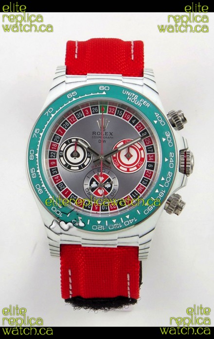 Rolex Daytona DiW Lucky Player CarboQuartz Super Clone Watch 
