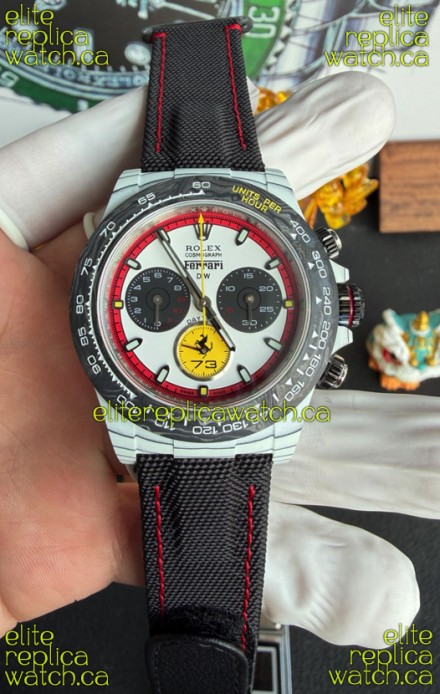 Rolex Daytona DiW Ferrari CarboQuartz Super Clone Watch 