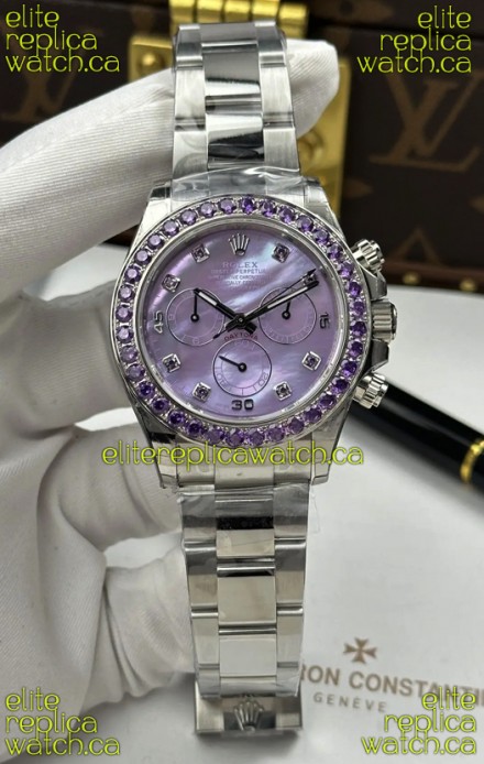 Rolex Daytona Super Purple Pearl Pearl 4131 Movement Super Clone Watch 