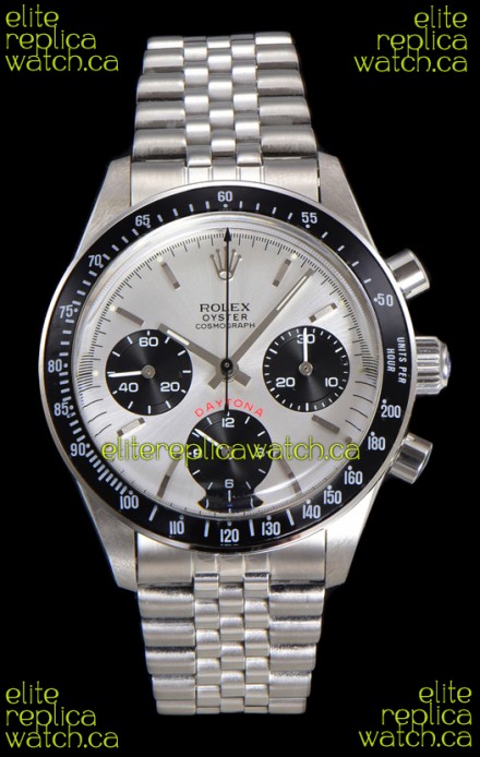 Rolex Daytona Paul Newman 37MM Steel Dial Manual Wind Super Clone Watch 