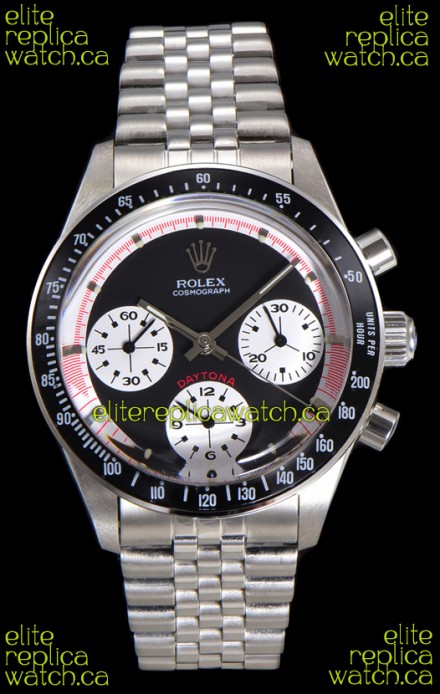 Rolex Daytona Paul Newman 37MM Black Dial Manual Wind Super Clone Watch 