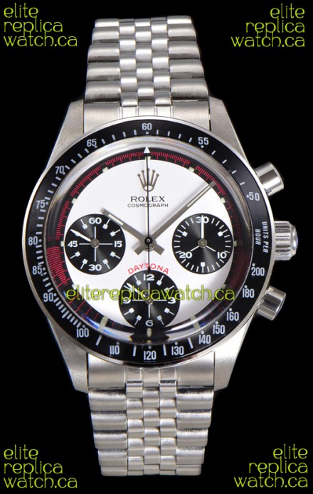 Rolex Daytona Paul Newman 37MM White Dial Manual Wind Super Clone Watch 