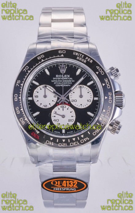 Rolex Daytona 126525 Le Mans White Gold FREE SPRUNG MVMT Super Clone Watch 