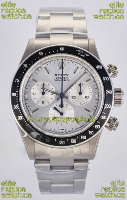 Rolex Daytona Paul Newman Steel Dial Custom Modded 4130 Mvnt Swiss Replica