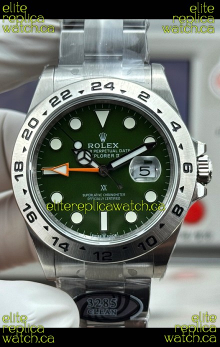 Rolex Explorer II Tree Hunter Green Dial Super Clone Watch 