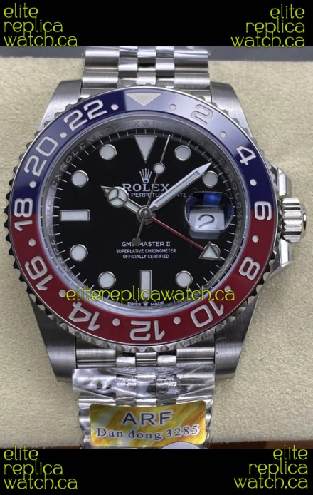 GMT Masters 126710BLRO Pepsi Cal.3285 FREE SPRUNG MVMNT Super Clone 