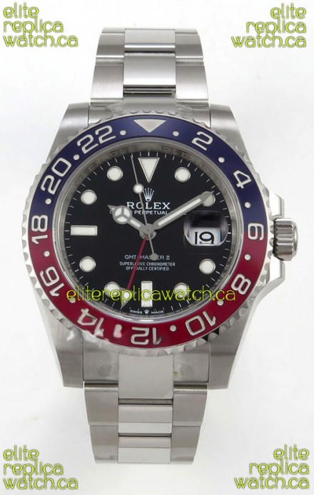 GMT Masters 126710BLRO Pepsi Cal.3285 FREE SPRUNG MVMNT Super Clone 