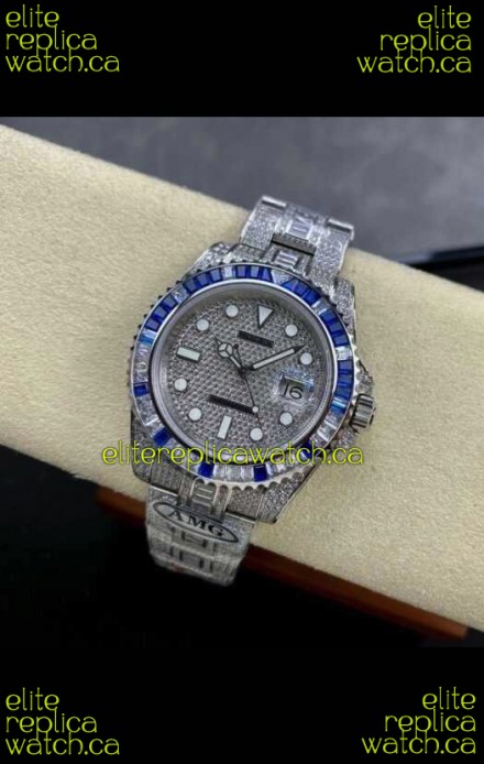 Rolex Submariner 116610 Iced Out Edition 4 Swiss Replica Watch 