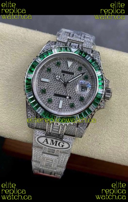 Rolex Submariner 116610 Iced Out Edition 5 Swiss Replica Watch 