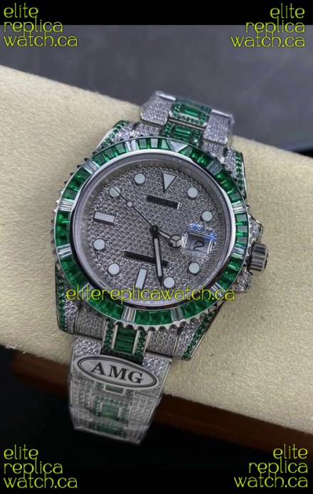 Rolex Submariner 116610 Iced Out Edition 7 Swiss Replica Watch 