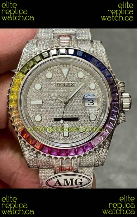 Rolex Submariner 116610 Iced Out Edition 8 Swiss Replica Watch 