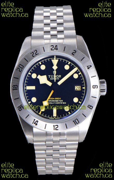 Tudor Black Bay PRO 79470-0001 GMT Black Dial Jubilee Super Clone Watch 