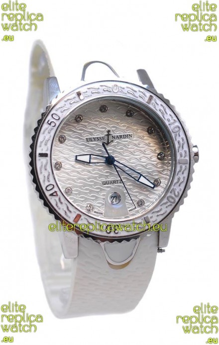 Ulysse Nardin Lady Diver Starry Night Replica Silver Watch