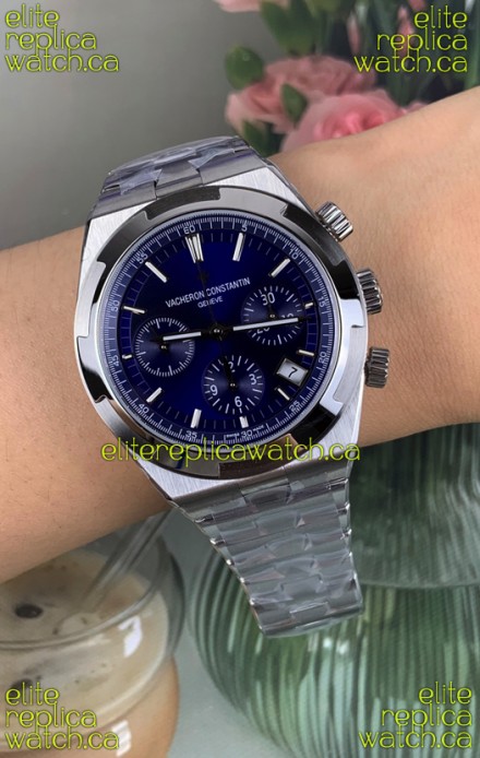 Vacheron Constantin Overseas Chronograph Blue Dial Super Clone Watch 