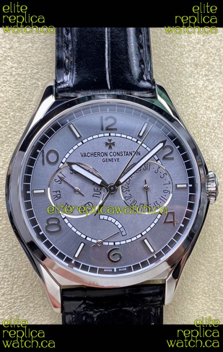 Vacheron Constantin Fiftysix Day-Date Stainless Steel Grey Dial Swiss Replica Watch 