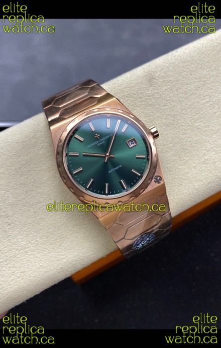 Vacheron Constantin Historiques 222 Rose Gold Green Dial Super Clone Watch 
