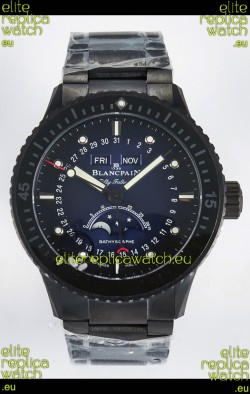 Blancpain Bathyscaphe Ceramic Casing Superclone Watch in Blue Dial 
