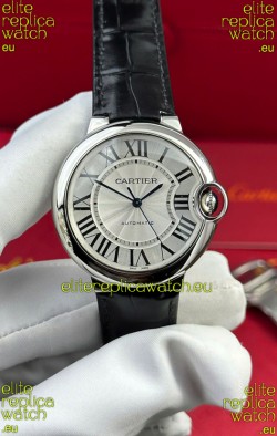 Ballon De Cartier Swiss Automatic 1:1 Mirror Quality 33MM in Black Leather Strap