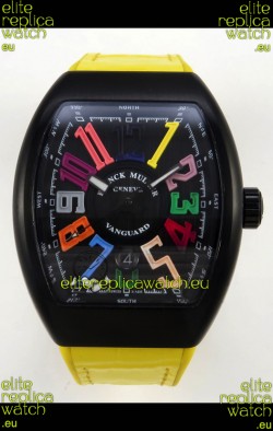 Franck Muller Super Clone Vanguard V45 Racing Carbon Watch in Nylon Strap