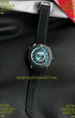 Omega Super Clone Planet Ocean 600M Worldtimer Ceramic Swiss Replica Watch 
