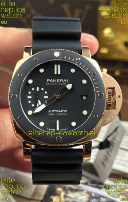 Panerai Super Clone Submersible PAM974 Rose Gold Watch 42MM