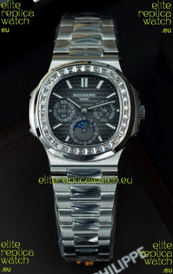 Patek Philippe Nautilus 5740 Perpetual Calendar Stainless Steel Grey Dial Swiss Replica Watch