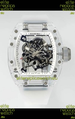 Richard Mille RM055 Transparent Sapphires Casing with Genuine Tourbillon Super Clone Watch