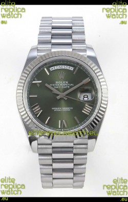 Rolex Day Date Super Clone Green Dial 40MM 188 Grams Swiss Replica watch 