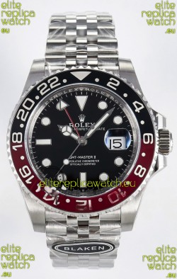 Rolex GMT Masters II Super Clone 12719 "Blaken" 904L Steel Black Dial Watch 