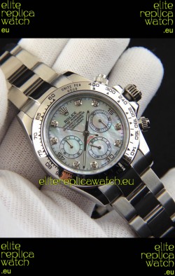 Rolex Daytona Japanese Movement Replica Watch in Mother of Pearl Dial 