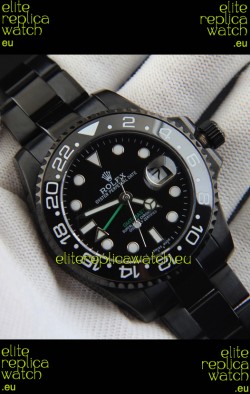 Rolex GMT Masters II Japanese Movement Replica Watch in PVD Casing 