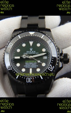 Rolex Sea Dweller Japanese Movement Replica Watch Green Dial 44MM