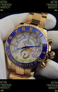 Rolex Yachtmater II Japanese Movement Replica Watch 44M Rose Gold