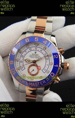 Rolex Yachtmater II Japanese Movement Replica Watch 44M Two Tone Rose Gold