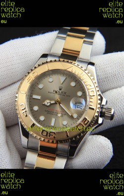 Rolex Yachtmaster Japanese Movement Watch in Two Tone Gold Casing - Gold dial 37MM
