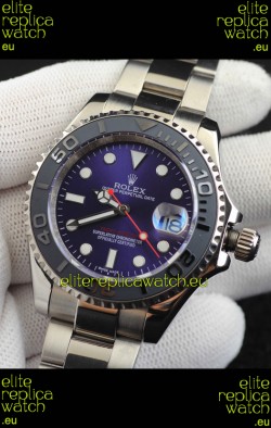 Rolex Yachtmaster Stainless Steel Japanese Replica Watch - 40MM - Blue Dial 