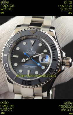 Rolex Yachtmaster Stainless Steel Japanese Replica Watch - 40MM - Grey Dial 