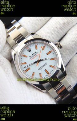 Rolex Milgauss Japanese Movement Replica Watch in White Dial 
