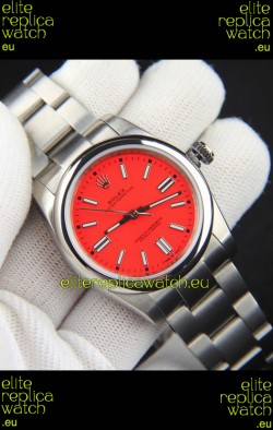 Rolex Oyster Perpetual Japanese Movement Replica Watch 36MM - Red Dial